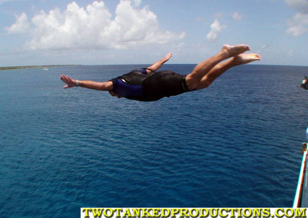 George Dives off the top deck