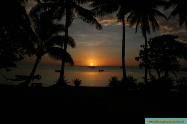Sunset on Beqa Lagoon Fiji